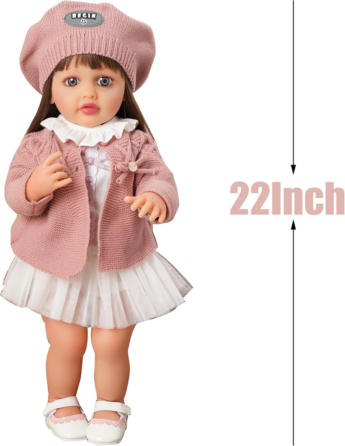 Realistic Baby Dolls, 22Inch Lifelike Reborn Baby Dolls,